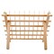NW 60-Spools Wooden Thread Holder Sewing and Embroidery Thread Rack and Organizer Thread Rack for Sewing with Hanging Hooks
